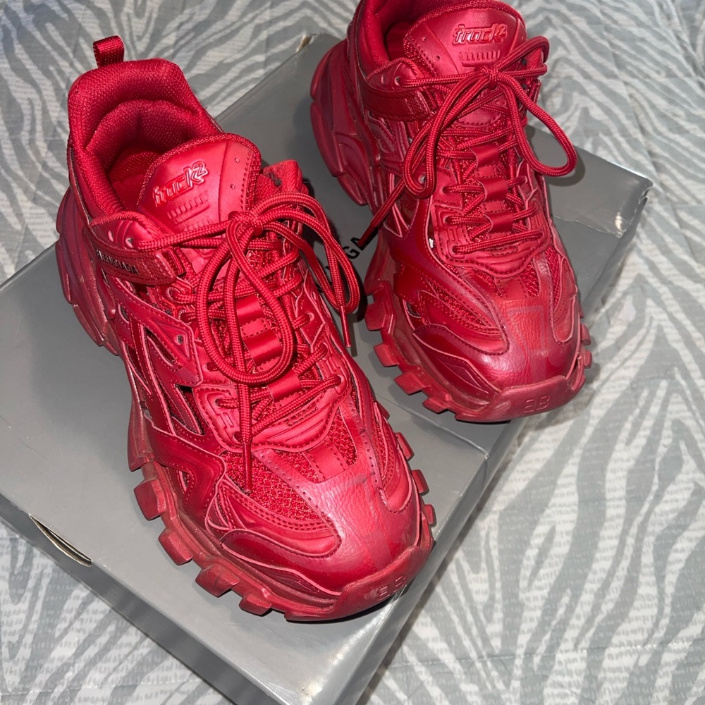 Balenciaga Vibrant Red Sneakers